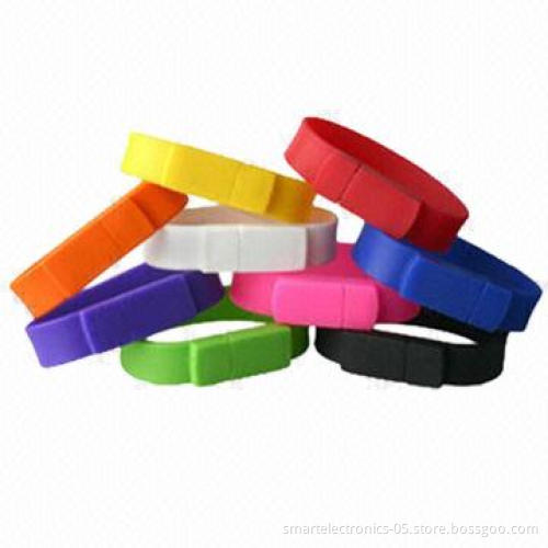 Bracelet USB Flash Drives, 64MB-128GB Capacity
